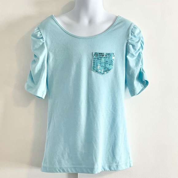 Miss Attitude Other - Girl’s Miss Attitude Sequin Pocket Ruched Sleeve Size S 7/8